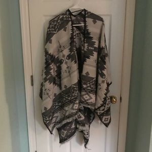 Black/White Kimono Sweater